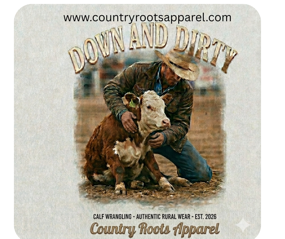 Down and Dirty Cattle Graphic T-Shirt – Country Farming Tee
