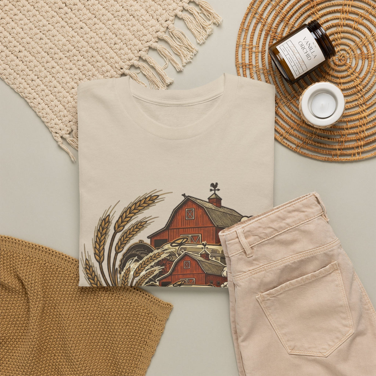"Raises on Dirt and Diesel"  Farmhouse T-Shirt