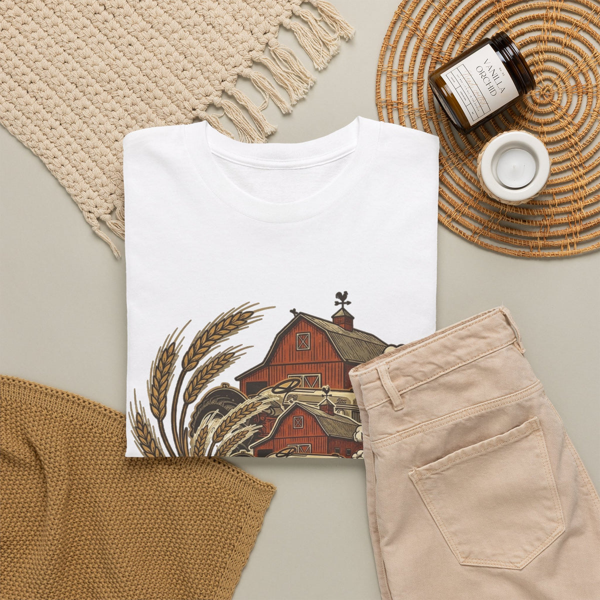 "Raises on Dirt and Diesel"  Farmhouse T-Shirt
