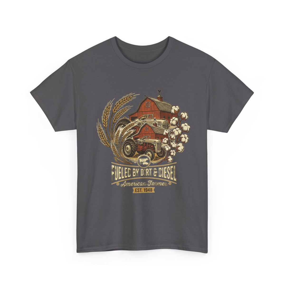 "Raises on Dirt and Diesel"  Farmhouse T-Shirt