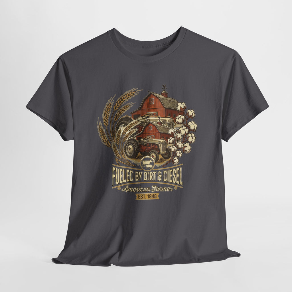 "Raises on Dirt and Diesel"  Farmhouse T-Shirt