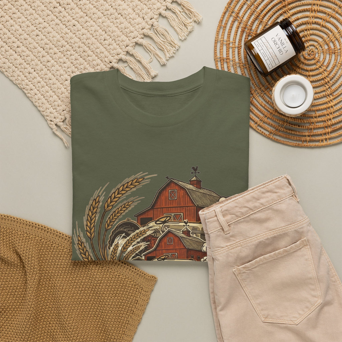 "Raises on Dirt and Diesel"  Farmhouse T-Shirt