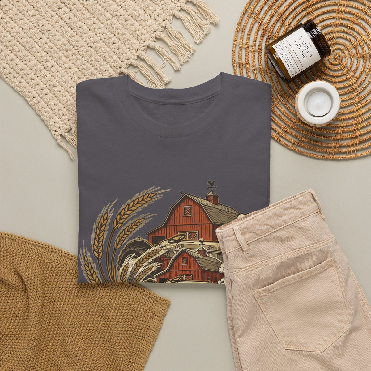 "Raises on Dirt and Diesel"  Farmhouse T-Shirt