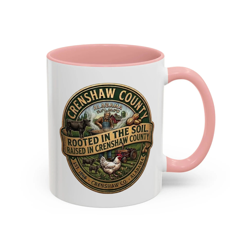 Crenshaw County Accent Coffee Mug — Local County Coffee Cup (11/15 oz) Printify