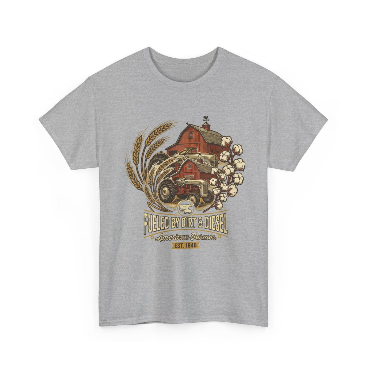 "Raises on Dirt and Diesel"  Farmhouse T-Shirt