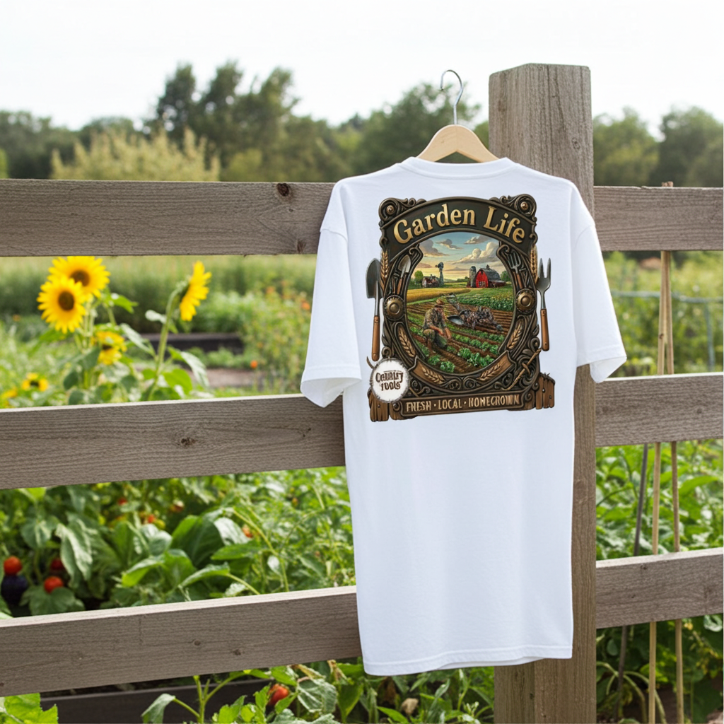 Garden Life Graphic T-Shirt – Country Gardening Lifestyle Tee