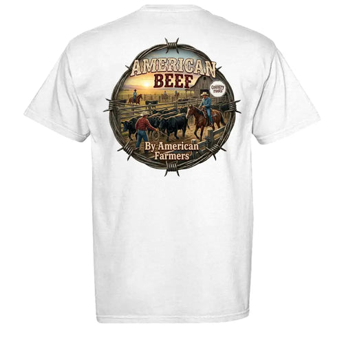 American Beef Pride Graphic T-Shirt – Cattle Rancher Country Tee - T-Shirt