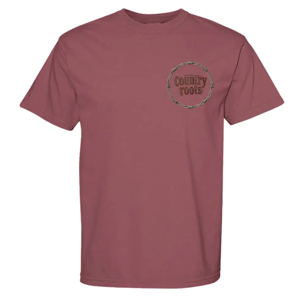 Beekeeper Graphic T-Shirt – Rustic Country Honeybee Tee - BRICK / S / Comfort Colors C1717 Adult 6.1 oz. T-Shirt