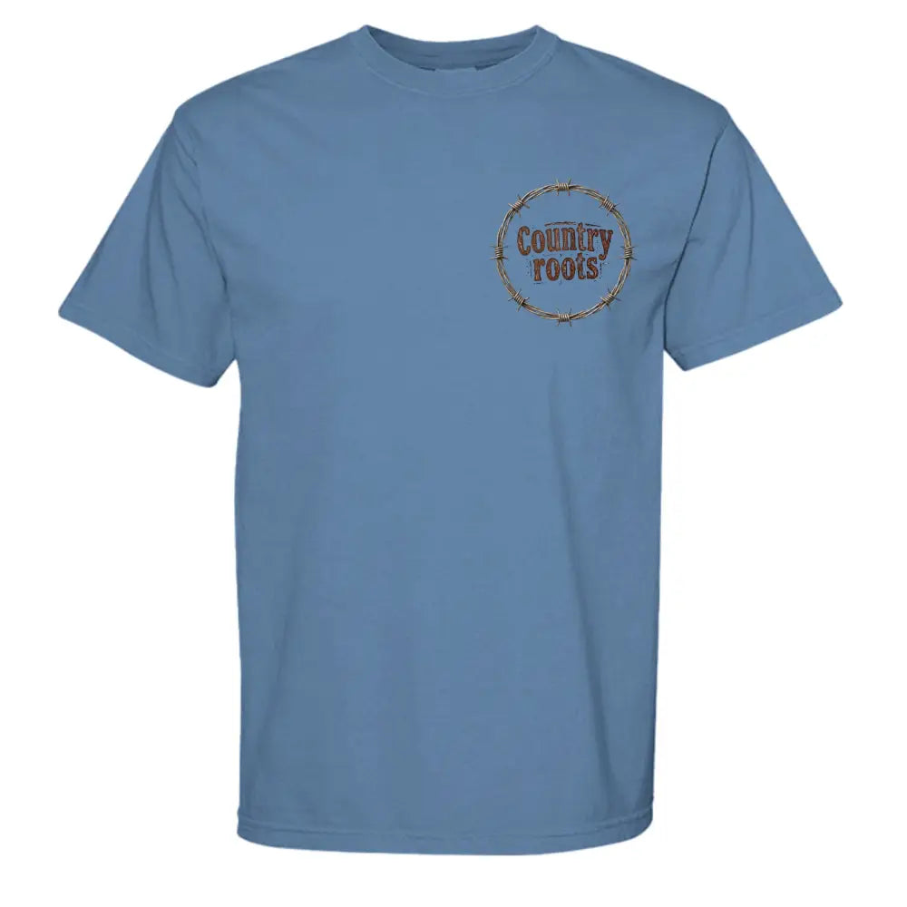 Beekeeper Graphic T-Shirt – Rustic Country Honeybee Tee - WASHED DENIM / S / Comfort Colors C1717 Adult 6.1 oz. T-Shirt