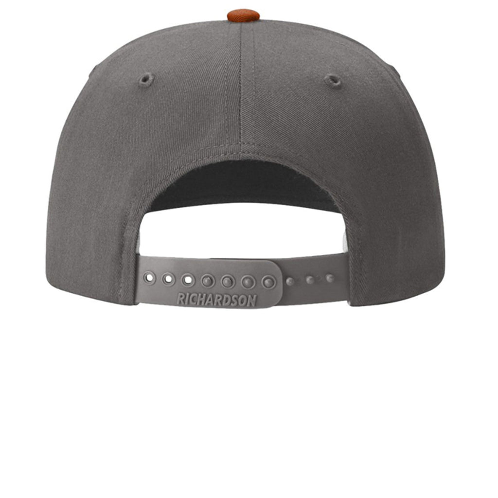 Heather Grey/ Charcoal/ Dark Orange - 312 - BACK