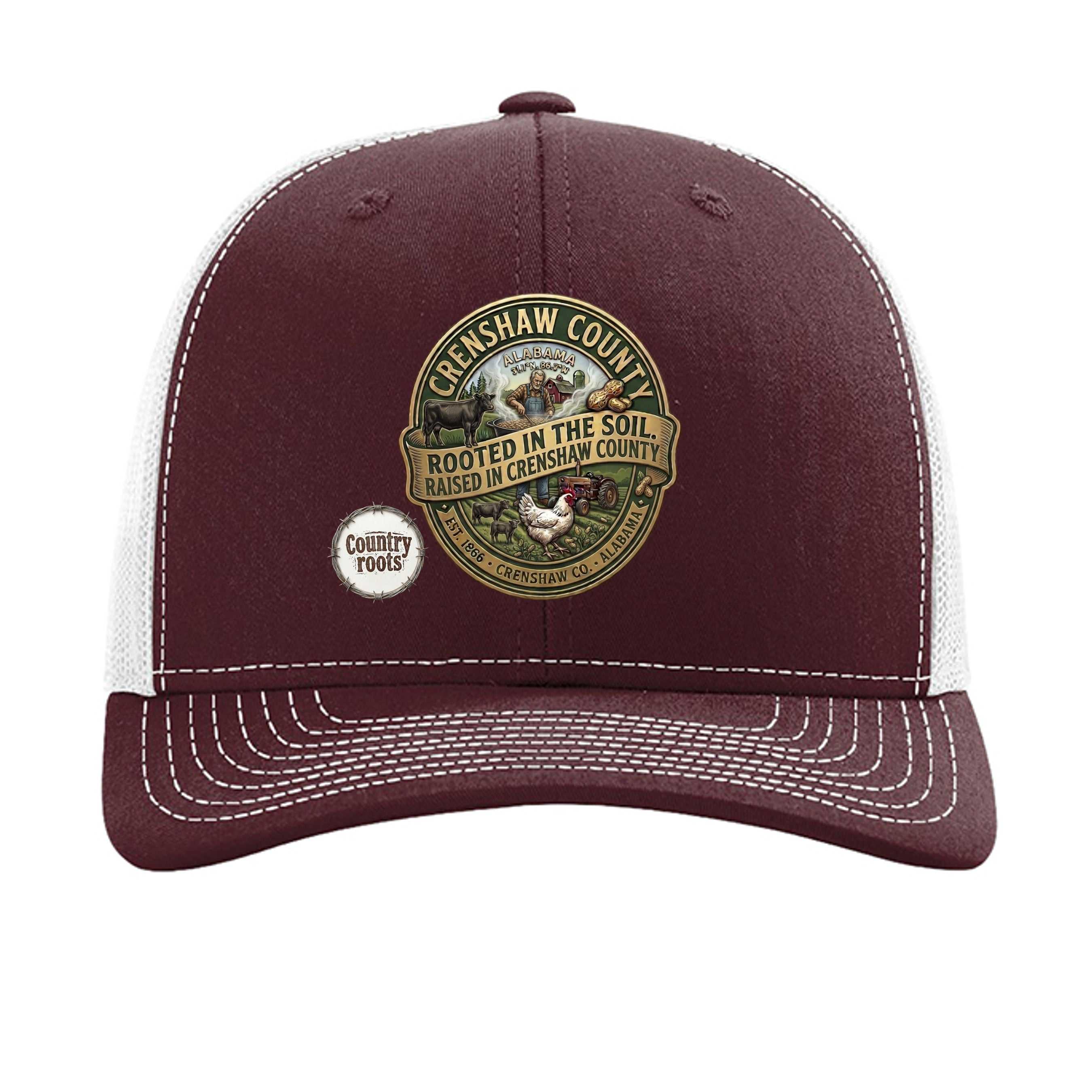 Maroon/ White - 112 - FRONT