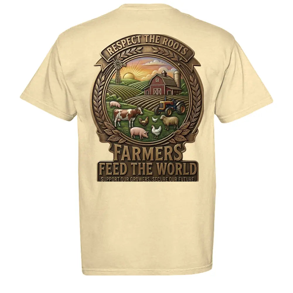 Farmers Feed the World T-Shirt – Agriculture Pride Graphic Tee - T-Shirt