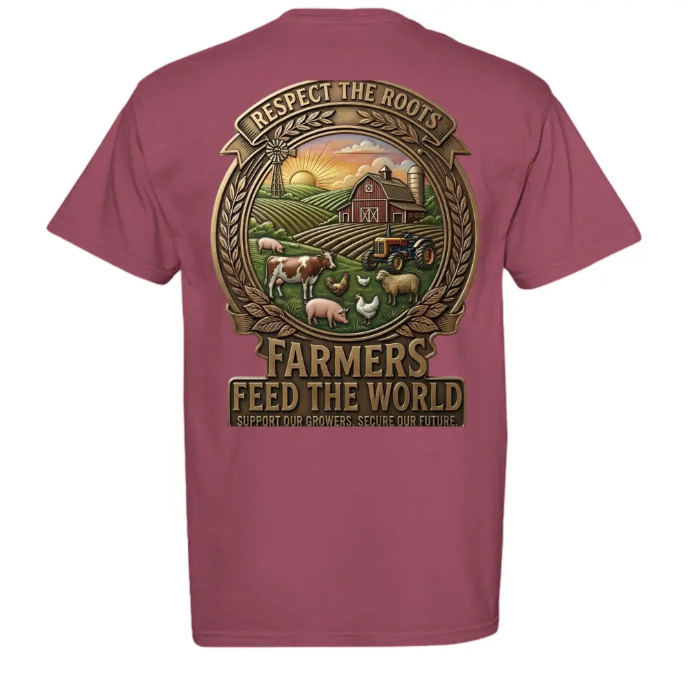 Farmers Feed the World T-Shirt – Agriculture Pride Graphic Tee - T-Shirt